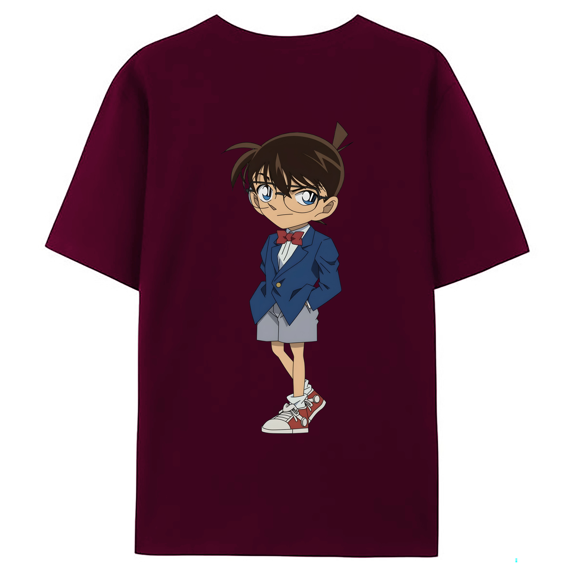 （画像用） 名探偵コナン 江戸川 コナン Detective Conan Conan Edogawa レディース半袖Tシャツ(バックプリント)